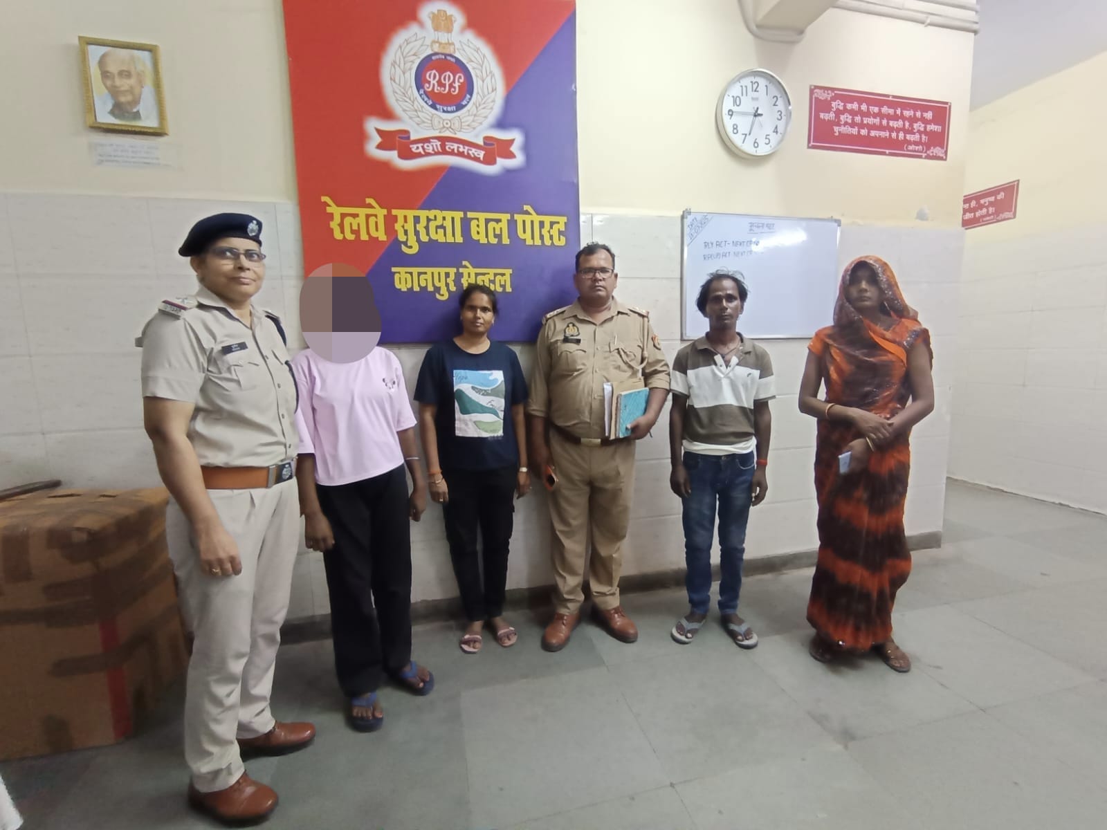 जौनपुर से अगवा बच्ची को आऱपीएफ ने बरामद किया