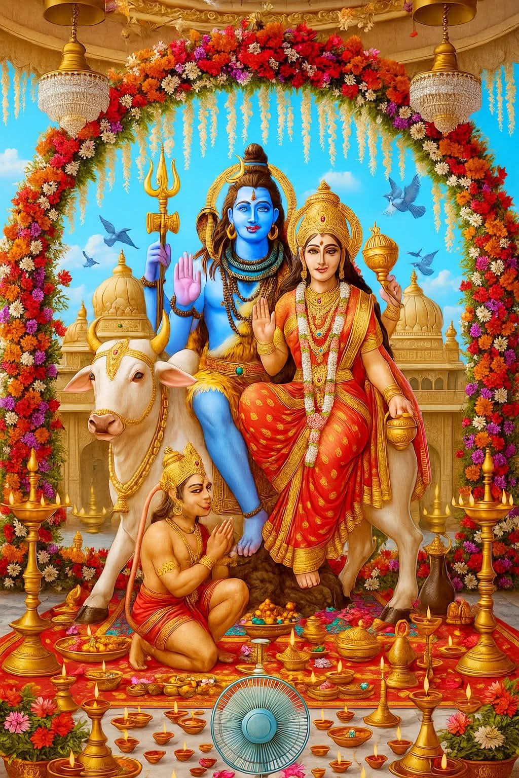 हनुमान जी के साथ हमेश रहती हैं मां पार्वती